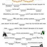 Halloween Mad Lib Halloween Classroom Halloween School Halloween