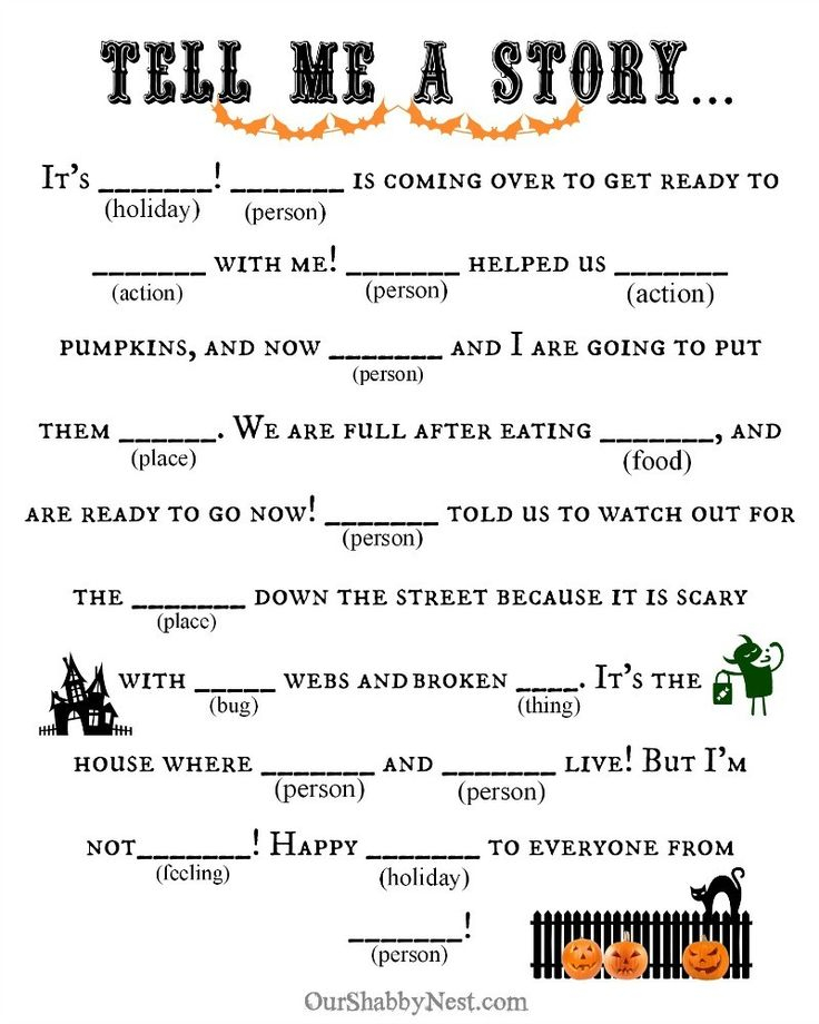 Halloween Mad Lib Halloween Classroom Halloween School Halloween 