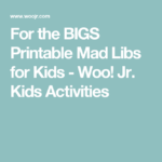 Printable Mad Libs For Kids Woo Jr Kids Activities Printable Mad