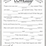 Wedding Shower Mad Lib Template Inspirational Wedding Mad Libs Template