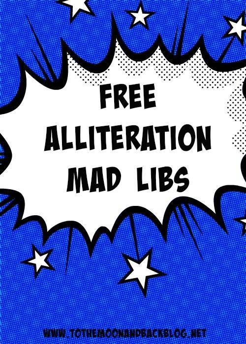 FREE Alliteration Mad Libs Pack Alliteration Teaching Figurative 