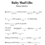 FREE Baby Mad Libs Game Baby Advice Baby Shower Ideas Themes Games