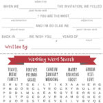 Fun Infographic Wedding Program Games Activities Word Etsy In
