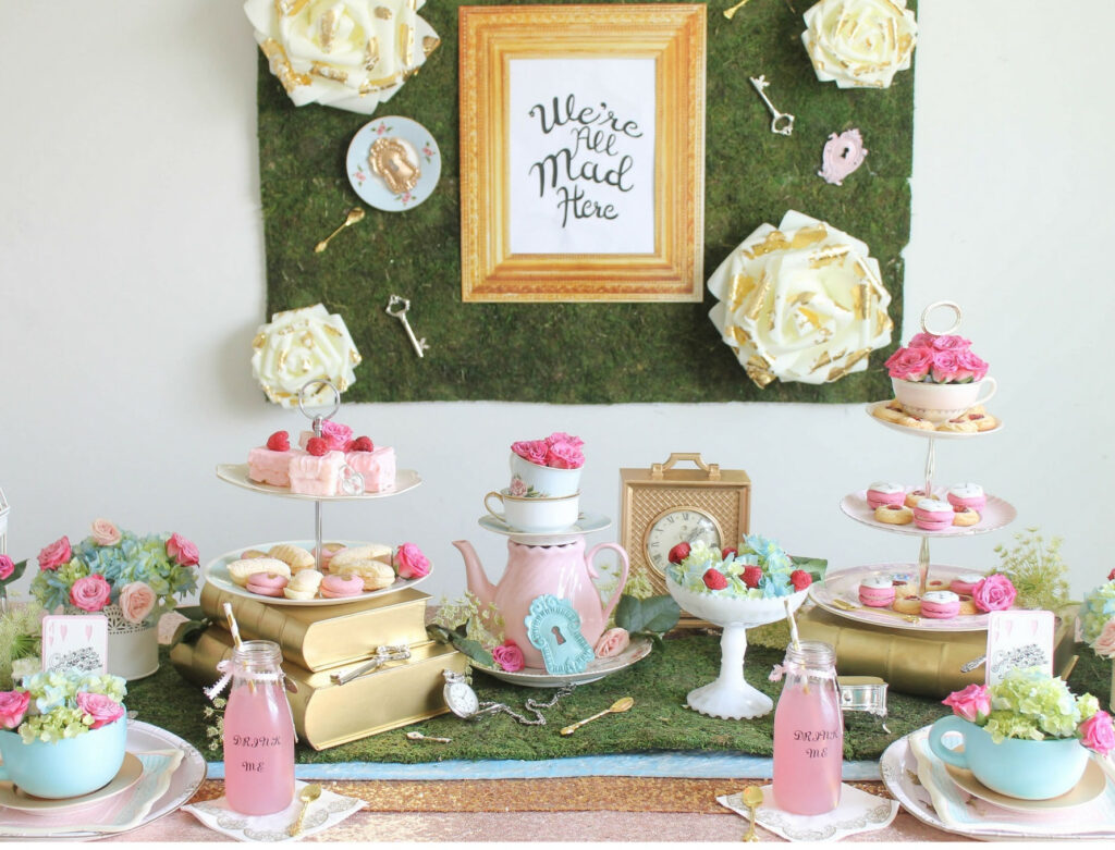 Mad Hatter Alice In Wonderland Inspired Tea Party Baby Shower Ideas 