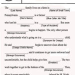 Mad Libs M Night Shyamalan Elementary Writing Mad Libs For Adults