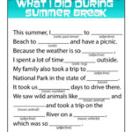 Summer Mad Libs Woo Jr Kids Activities English Lessons For Kids