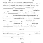 14 Free Fun And Printable Wedding Mad Libs Wedding Mad Libs