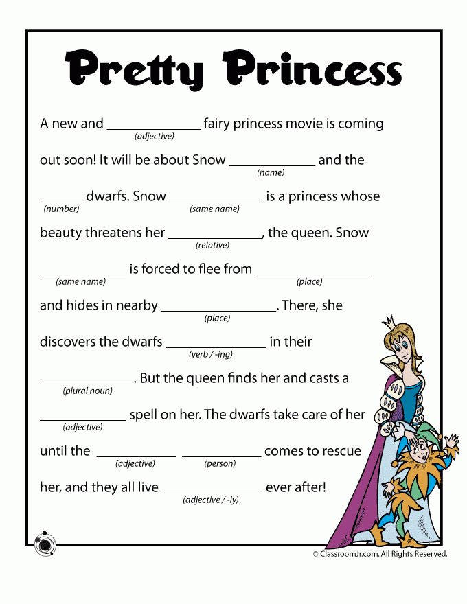8 Awesome Disney Mad Libs KittyBabyLove