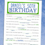 Birthday Mad Libs Adult Birthday Party Game By SizzleConeDesign