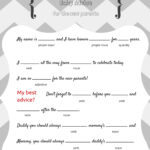 FREE Baby Mad Libs Game Baby Advice Baby Shower Ideas Themes Games
