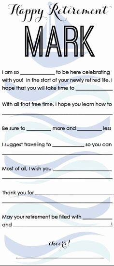 Happy Birthday Mad Libs Printable Best Of 10 Best Retirement Quotes 