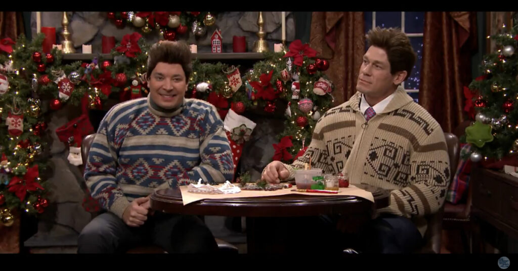 Jimmy Fallon And John Cena Act Out A Festive Scene Using Mad Libs Rare