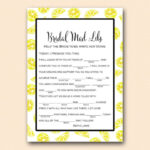 Mad Libs Help Bride Write Her Vows Bridal Shower Mad Lib Etsy