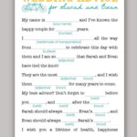 Mad Libs Wedding Mad Libs Wedding Guest Activities Wedding Printables
