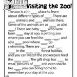 Visiting The Zoo Printable Mad Lib Woo Jr Kids Activities