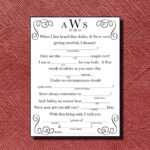 Wedding Mad Libs A Unique Guest Book Alternative Printable Etsy