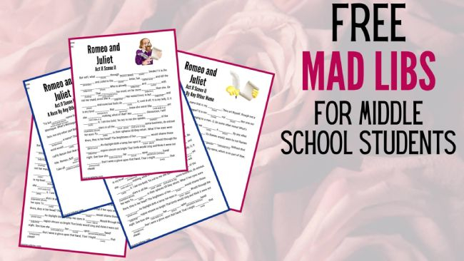Printable Mad Libs For High School Students Education Assessed