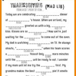 Thanksgiving Mad Libs Thanksgiving Mad Lib Free Thanksgiving